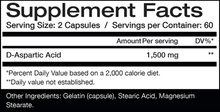 Daa Max Supplement Facts